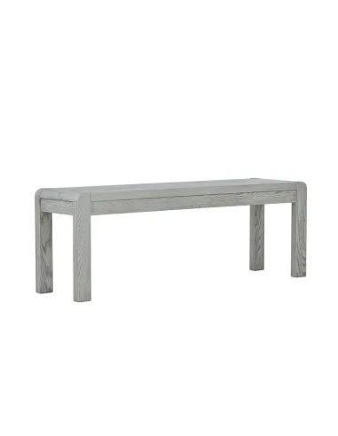 Tulip Dining Bench - Grey Stain Oak