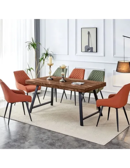 Doda Dining Table - Dark Wood