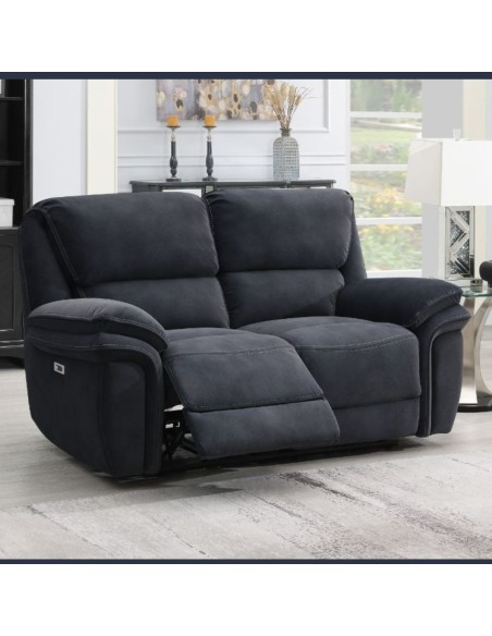 Bruno 2 Seater Manual Recliner Sofa - Bowery Ink