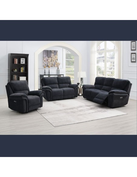 Bruno 2 Seater Manual Recliner Sofa - Bowery Ink
