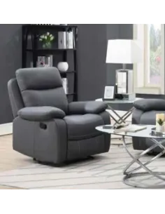 Cambridge 3+1+1 Manual Recliner Sofa Set - Grey Fabric 2