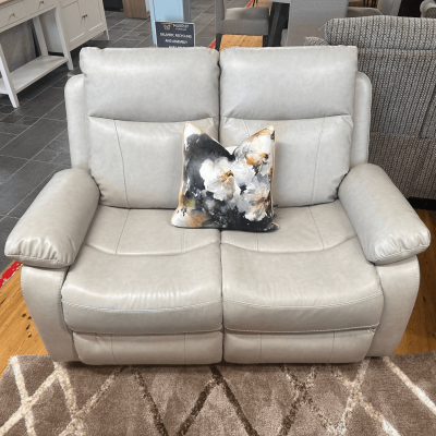 Cambridge 3+2 Manual Recliner Sofa Set - Beige Leathaire BAD IMAGES