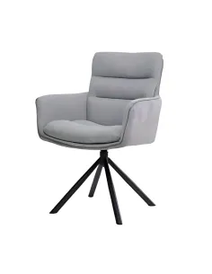 Vila Swivel Dining Chair - Grey 2