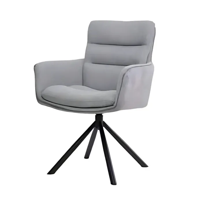 Vila Swivel Dining Chair - Grey