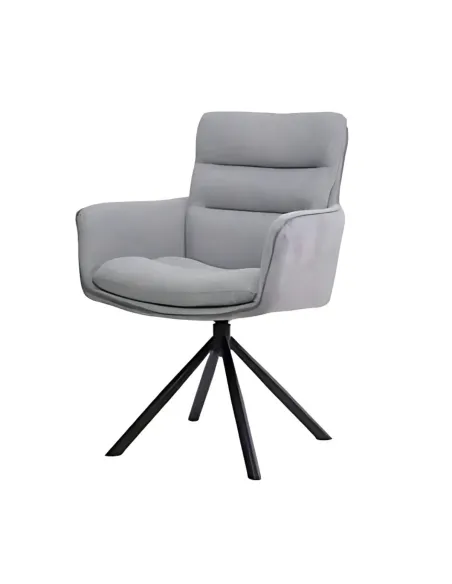 Vila Swivel Dining Chair - Grey