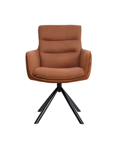 Vila Swivel Dining Chair - Tan