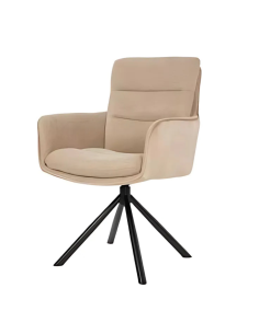 Vila Swivel Dining Chair - Beige