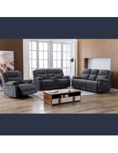 Lahinch Electric Recliner Armchair - Dark Grey 2