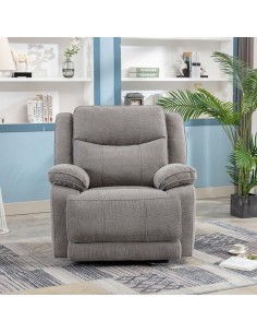 Lahinch Electric Recliner Armchair - Light Grey 2