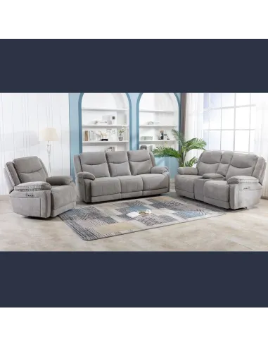 Lahinch Electric Recliner Armchair - Light Grey