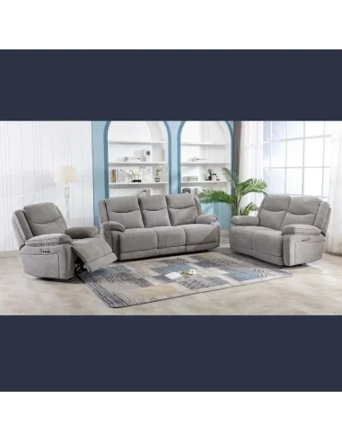 Lahinch Electric Recliner Armchair - Light Grey