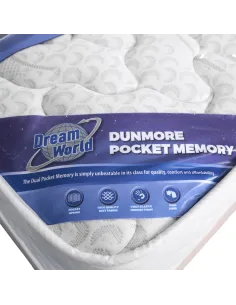 Dunmore 6FT Pocket Memory Dream World Mattress | Murphy Furniture 2
