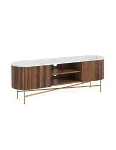 Milo Large Media Stand - Mango Wood 2