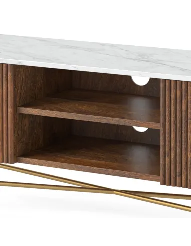 Milo Large Media Stand - Mango Wood