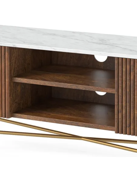 Milo Large Media Stand - Mango Wood