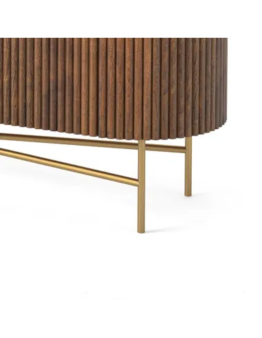 Milo Large Media Stand - Mango Wood