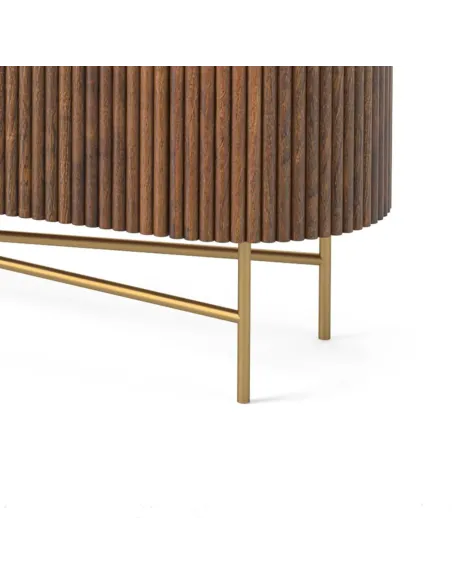 Milo Large Media Stand - Mango Wood