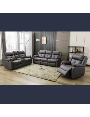 Schull 3 Seater Recliner Sofa - Anchor
