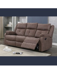 Schull 3 Seater Recliner Sofa - Chestnut 2