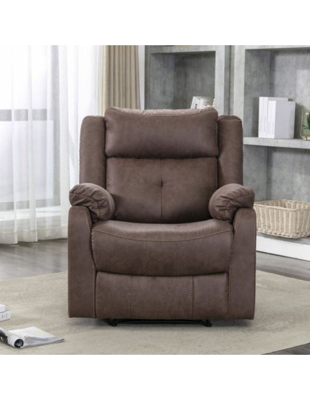 Schull Recliner Armchair - Chestnut