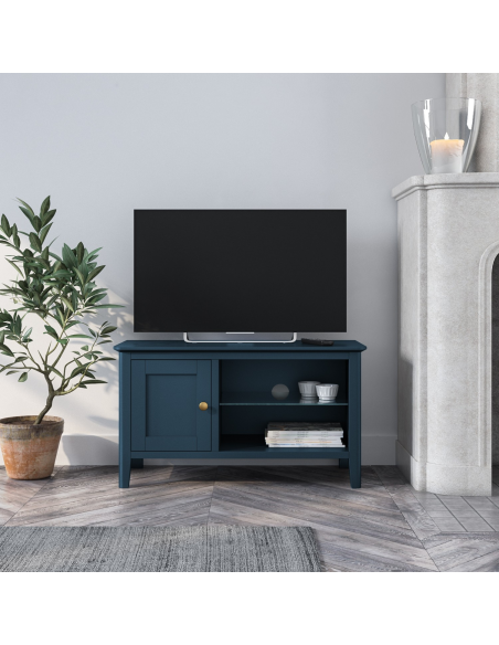 Olive Small TV Unit - Blue