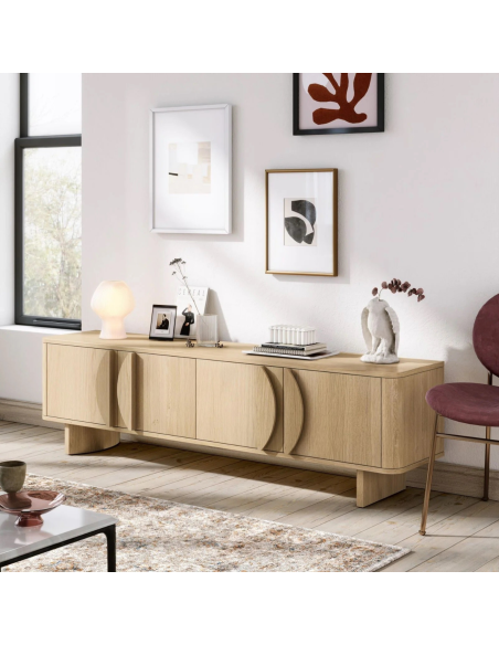 Candy Media Unit - Light Oak
