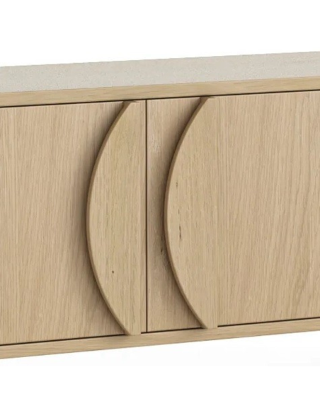 Candy Media Unit - Light Oak