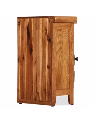 Lancaster Corner TV Unit - Solid Oak