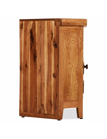 Lancaster Corner TV Unit - Solid Oak