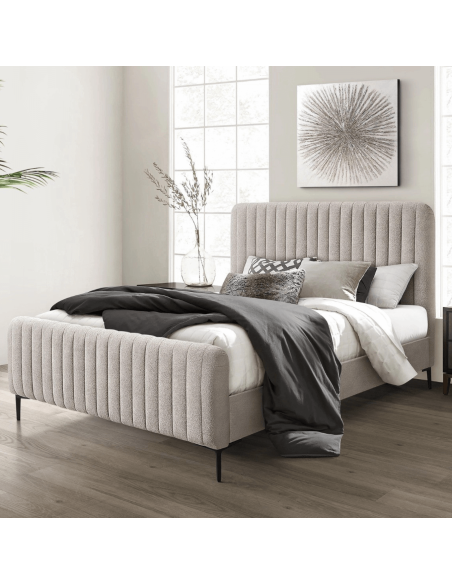 Artiss 4FT6 Bedframe - Beige