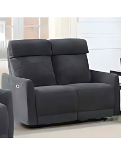 Zubaida Electric 2 Seater Sofa - Dark Grey