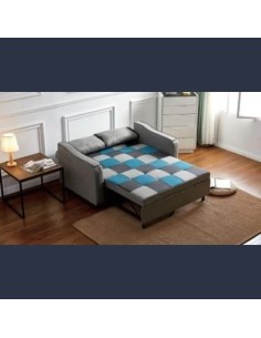Celeste Sofa Bed - Teal/Grey Patchwork 2