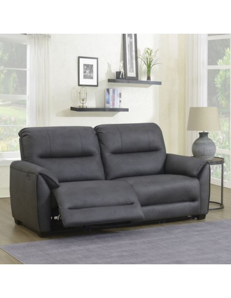 Ronan 2.5 Seater Power Recliner Sofa - Dark Grey