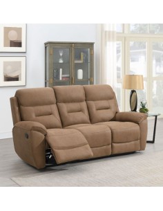 Claremont 3 Seater Recliner Sofa - Sand