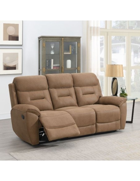 Claremont 3 Seater Recliner Sofa - Sand