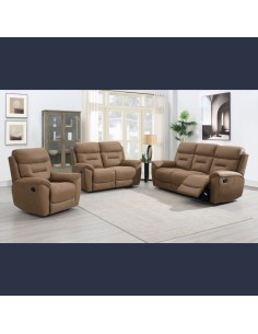 Claremont 2 Seater Recliner Sofa - Sand 2