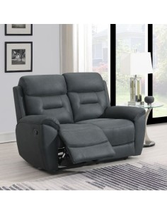 Claremont 2 Seater Recliner Sofa - Slate