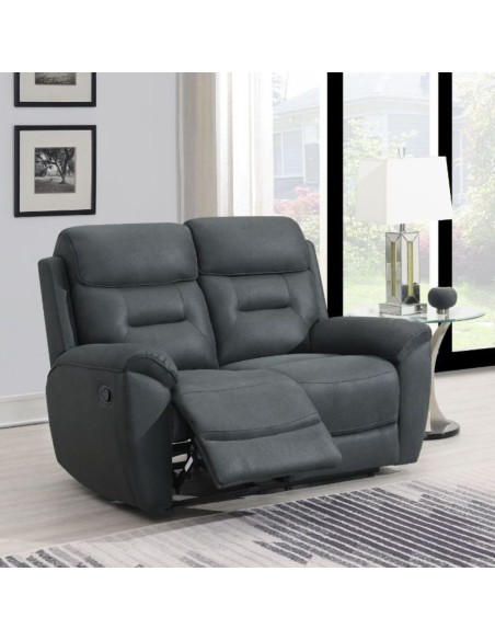 Claremont 2 Seater Recliner Sofa - Slate