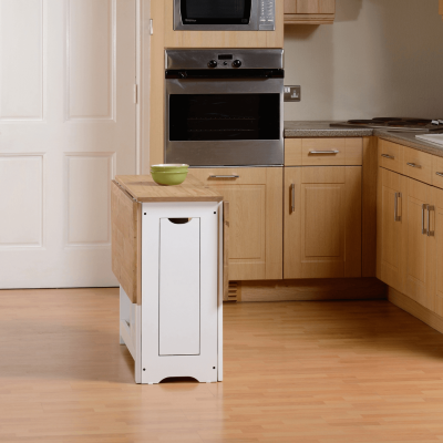 Santos Butterfly Dining Set (x4 Chairs) - White/Distressed Waxed Pine