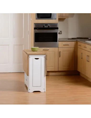 Santos Butterfly Dining Set (x4 Chairs) - White/Distressed Waxed Pine