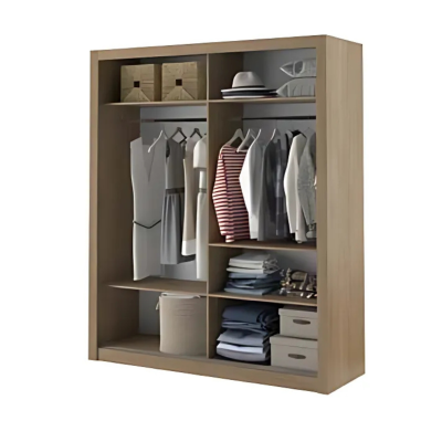 Cuba Large Sliderobe 1.81m - Oak Shetland