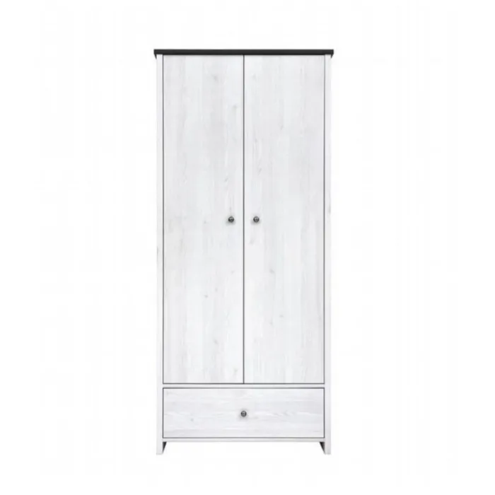 Hampshire 2 Door 1 Drawer Wardrobe - Larico Pine