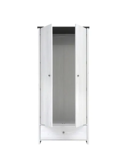 Hampshire 2 Door 1 Drawer Wardrobe - Larico Pine