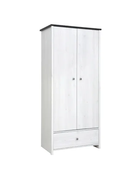 Hampshire 2 Door 1 Drawer Wardrobe - Larico Pine