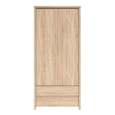 Lincoln 2 Door 2 Drawer Wardrobe - Sonoma Oak