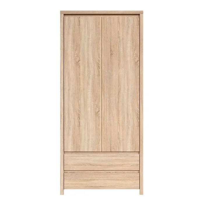 Lincoln 2 Door 2 Drawer Wardrobe - Sonoma Oak