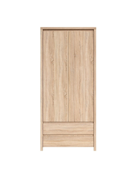 Lincoln 2 Door 2 Drawer Wardrobe - Sonoma Oak