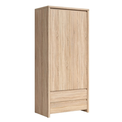 Lincoln 2 Door 2 Drawer Wardrobe - Sonoma Oak