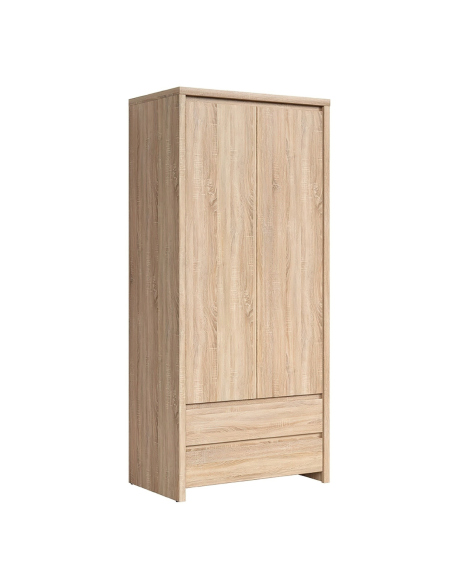 Lincoln 2 Door 2 Drawer Wardrobe - Sonoma Oak