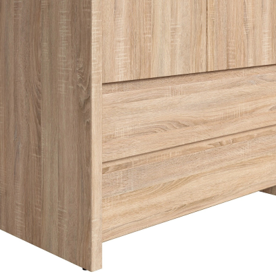Lincoln 2 Door 2 Drawer Wardrobe - Sonoma Oak